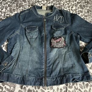 Harley-Davidson denim jacket, ladies Sz 1W